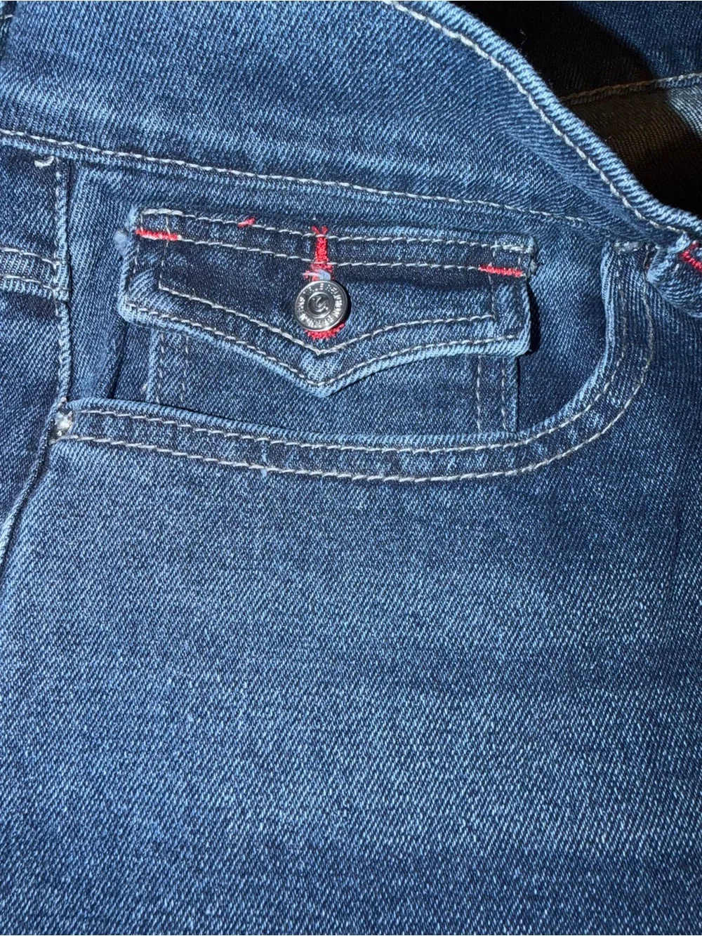 True Religion Men Slim Straight Dark Indigo Jeans with Faded Whiskering 36X32